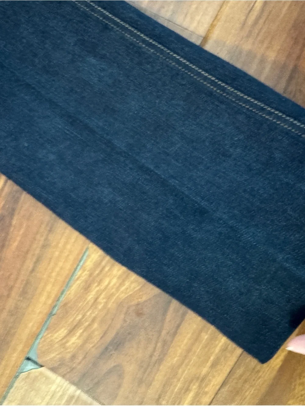 Armani Exchange Womens Boot Cut Jeans in Dark Navy with Gold Hardware